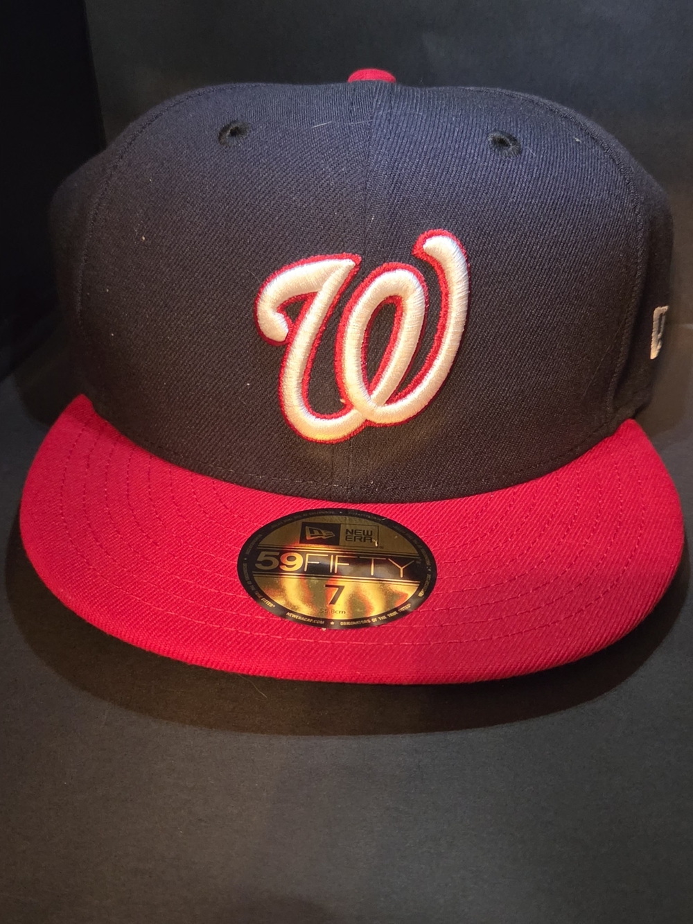New Era Navy and Red Washington Nationals Fitted Cap